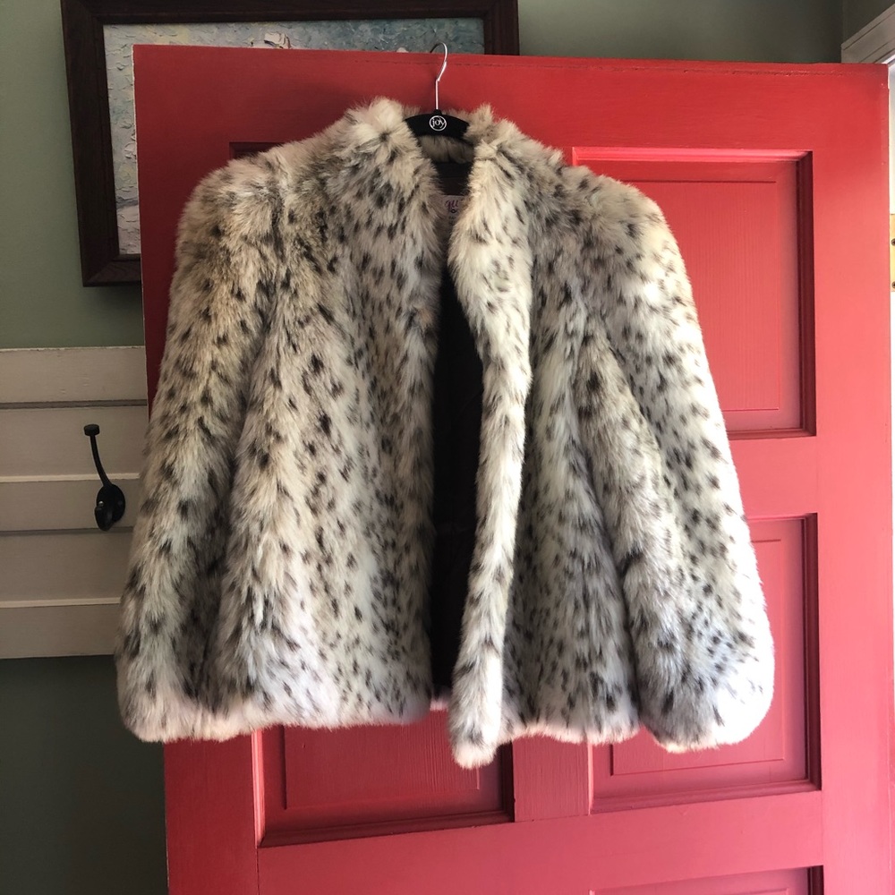 Vintage fur coat small puffy